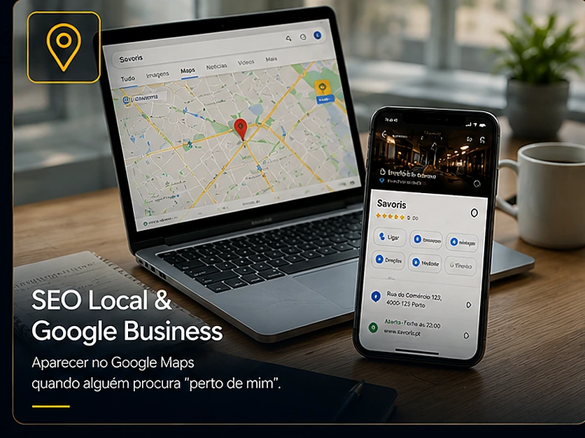 Equipa Savoris a otimizar presença local Google de restaurante em Lisboa